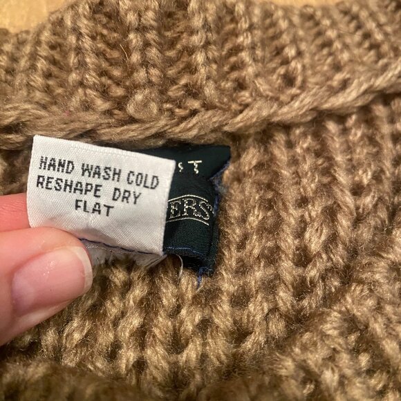 BOUNDARY WATERS CHUNKY HAND KNIT SWEATER VEST S M - Picture 7 of 9